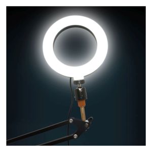 NJS LED 360 Selfie Ring Light with Boom Arm and Mounting Clamp #4