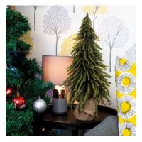 St Helens Decorative Gold Finish Mini Christmas Tree in Hessian Bag