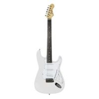 Johnny Brook Electric Guitar White with Lead