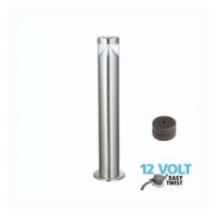 Luxform Lighting 12V Canberra Tall Post Light in Stainless Steel