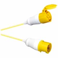 16A 110V Yellow High Current Extension Lead 15mm Cable 10M