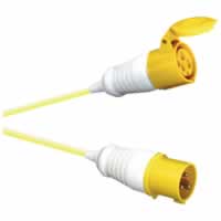 16A 110V Yellow High Current Extension Lead 25mm Cable 24M