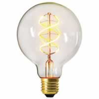 Girard Sudron LED Filament Globe Bulb Twisted G95 (4w) E27 Clear