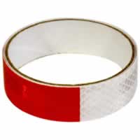 Eagle Self Adhesive Reflective Tape. Red White 1m x 25mm