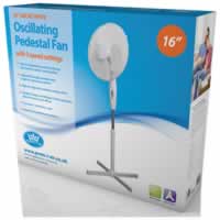 Prem I Air 16 inch White Oscillating Pedestal Fan with 3 Speeds #2