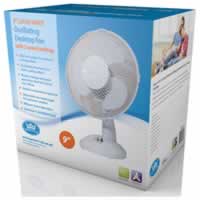 Prem I Air 9 inch White Oscillating Desktop Fan with 2 Speed Settings #2