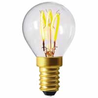 Girard LED Filament Golfball Bulb 3 Loops G45 (2w) E14 Clear #2