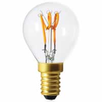 Girard Sudron LED Filament Golfball Bulb 3 Loops G45 (2w) E14 Clear #2