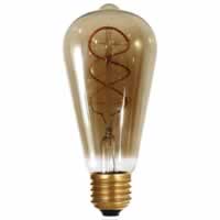 Girard Sudron LED Filament Edison Bulb Twisted (4w) E27 Smoky #2