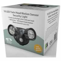 Home and Garden 10 LED Twin Head Motion Sensor Security Light #2