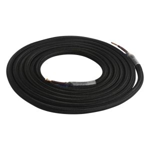 Girard Sudron. Round Textile Cables 2 x 0.75mm. Black
