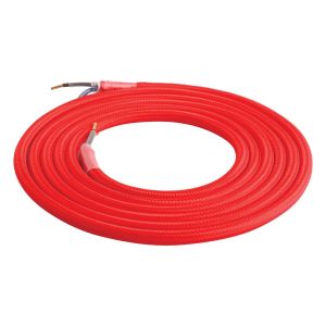 Girard Sudron. Round Textile Cables 2 x 0.75mm. Red