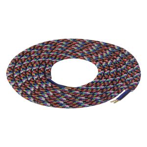 Girard Sudron. Round Textile Cables 2 x 0.75mm. Mixed Colour