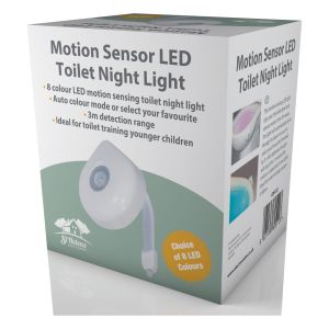 Motion Sensor LED 8 Colour Toilet Night Light #2