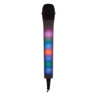 Mr Entertainer Vocal Microphone with LED Lights. Black