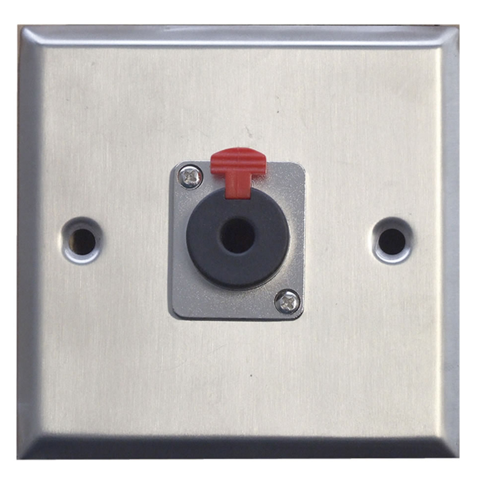 AV Wall Plate, 4-pole Speakon Audio / Speaker socket, screw