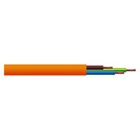 Orange 6A Rated 3183Y 3 Core Round PVC Flex. 100m