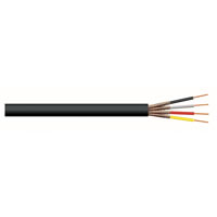 Black High Quality 4 Core Individually Screened Cable. 100m