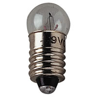 Clear 9V 300mA MES Round Screw Fitting. E10 Body