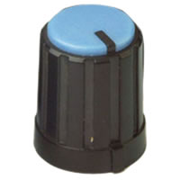 Rotary Knob with Blue Colour Cap 16x 11mm