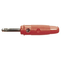 Red 4mm Banana Plug with Screw Terminals