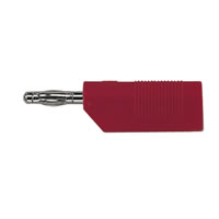 Red 4mm Stackable Banana Plug with Screw Terminals