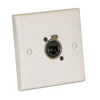 Signal Outlet Plate with Neutrik Ethercon Socket