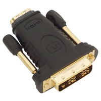 HDMI Socket to DVID Plug Adaptor Gold Plated