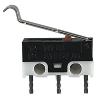 Black 240 Vac 1.5A SPDT Lever Type Sub Miniature Microswitch