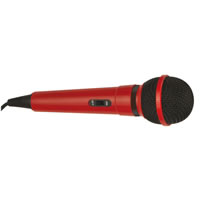 Mr Entertainer Plastic Karaoke Microphone Red