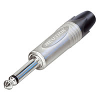 Neutrik Nickel NP2X New Professional 2 Pole 6.35mm Mono Jack Plug