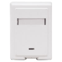 White Single M245 Surface Outlet