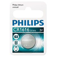 Philips 3V Lithium CR1616 Coin Cell Battery