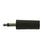 Black 3.5mm Mono Jack Plug